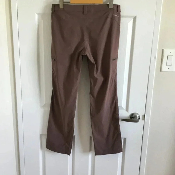 Eddie Bauer First ascent Cargo Hiking Lightweight Outdoor Pants Dark tan SZ P 6 - Picture 2 of 12